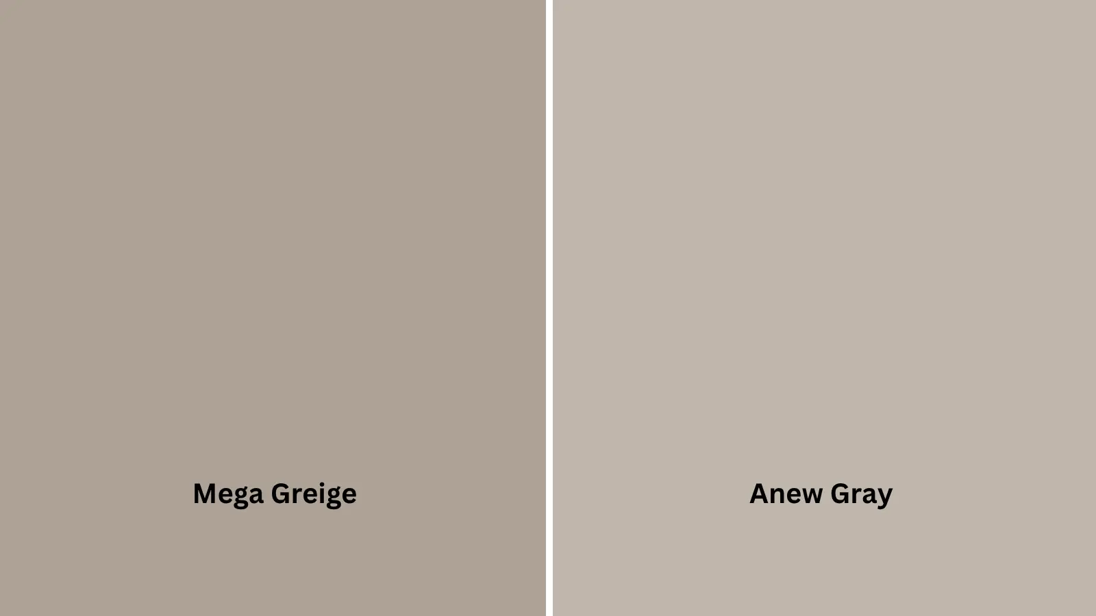 Mega Greige Vs. Anew Gray (SW 7030)