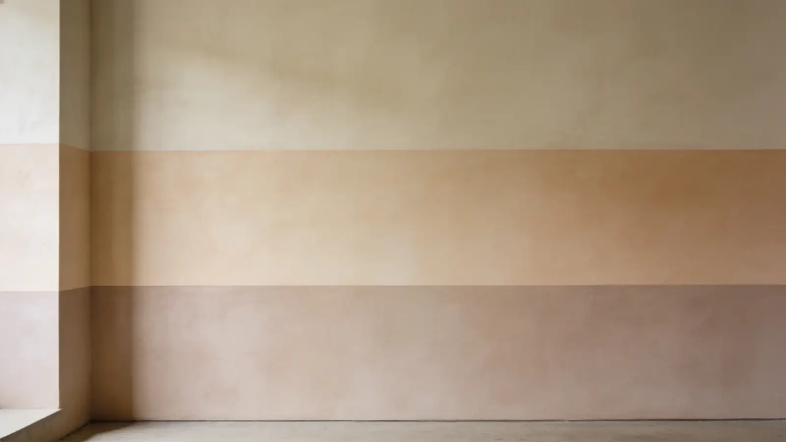Wall showing layered shades of the same color