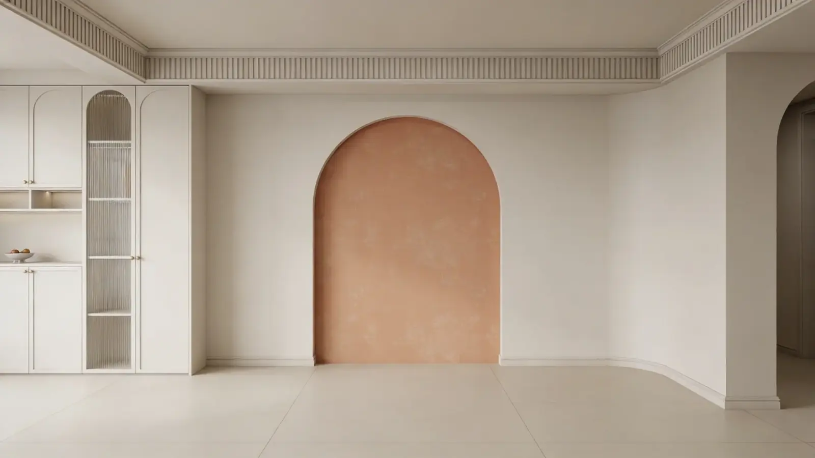 Wall with evenly spaced vertical slats forming a structured design (1)