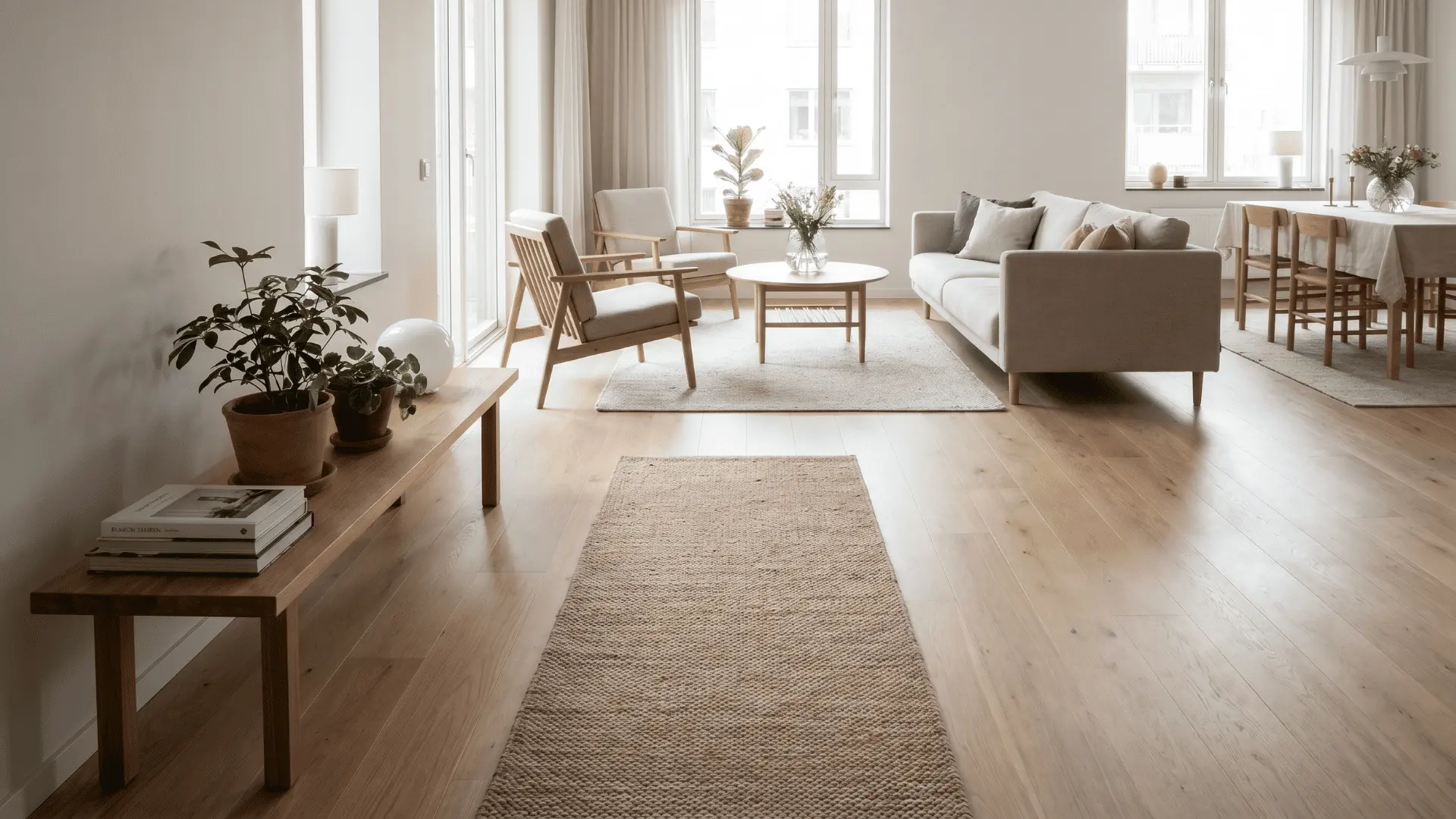 Interior showing furniture placement guiding smooth visual movement