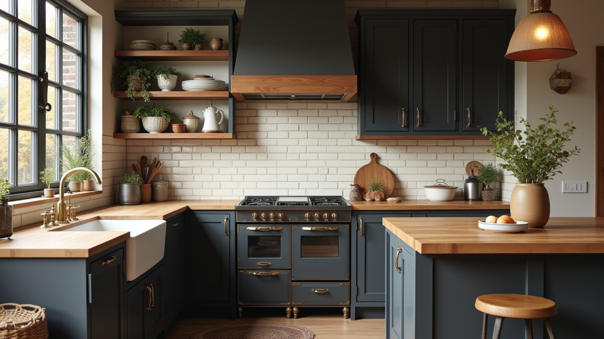 dark kitchen cabinets paired with complementary wall colors and accents in a stylish modern kitchen design showcasing balance