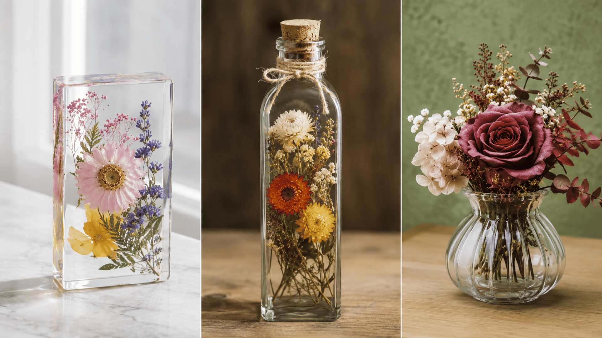 Floral display in natural light
