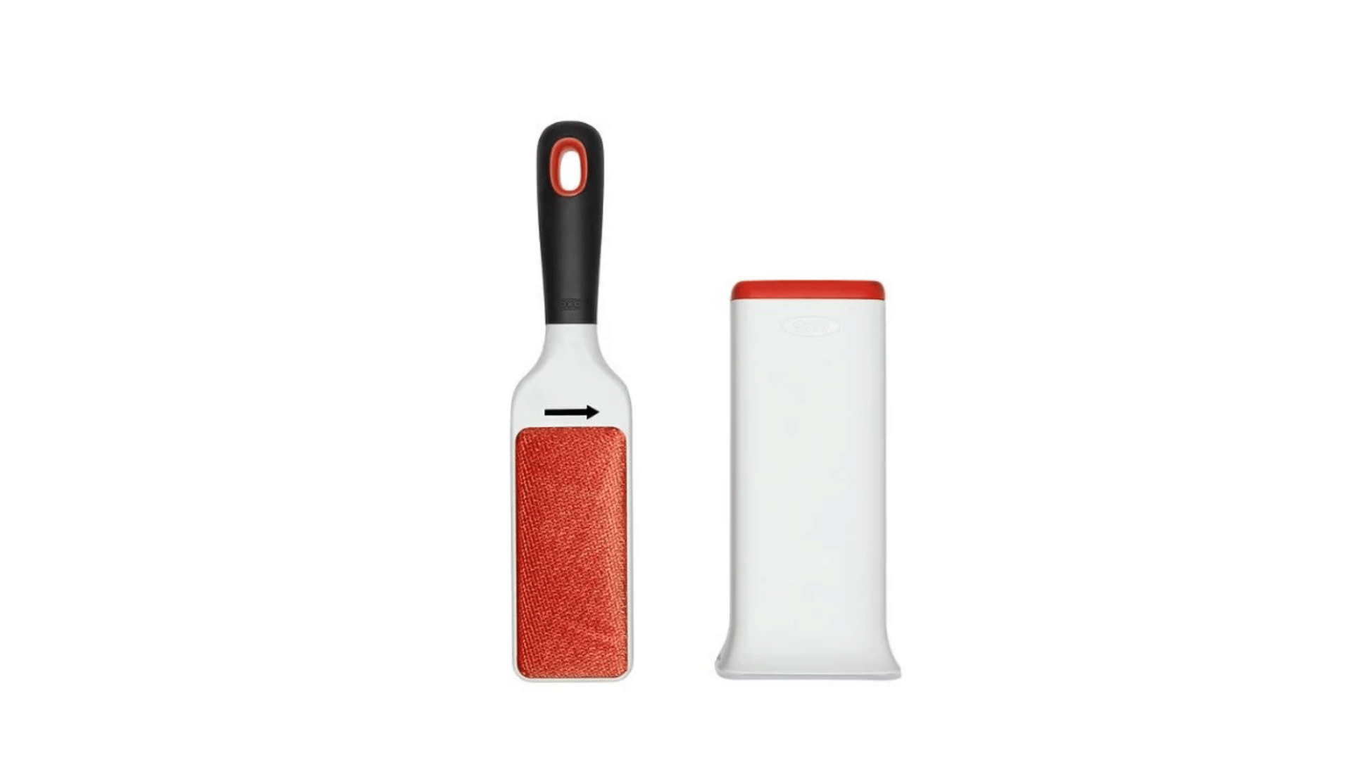 oxo good grips furlifter furniture brush displayed on a plain white background for removing pet hair from couches