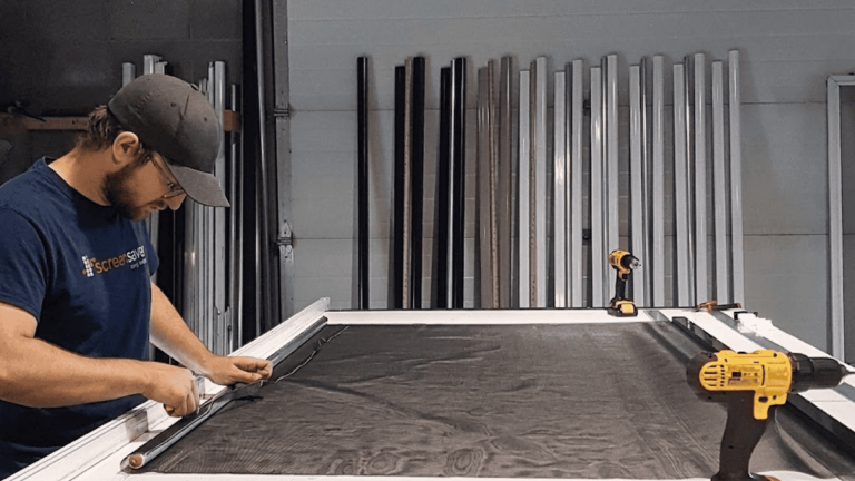screen-door-repair-process-With-tools