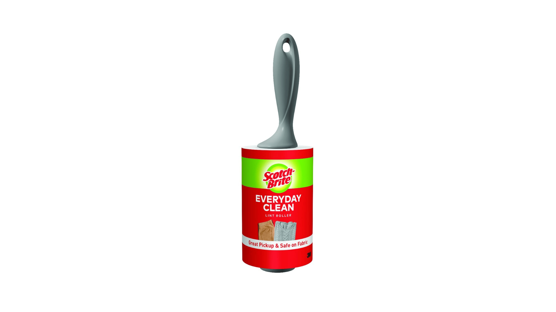 scotch brite pet hair lint roller displayed on a white background for cleaning couch upholstery
