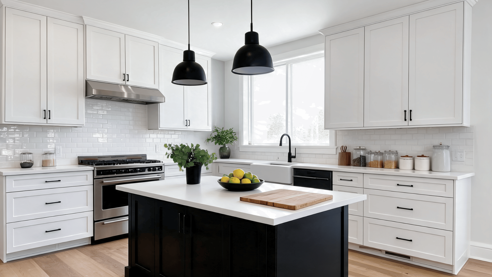 white-kitchen-with-black-accents