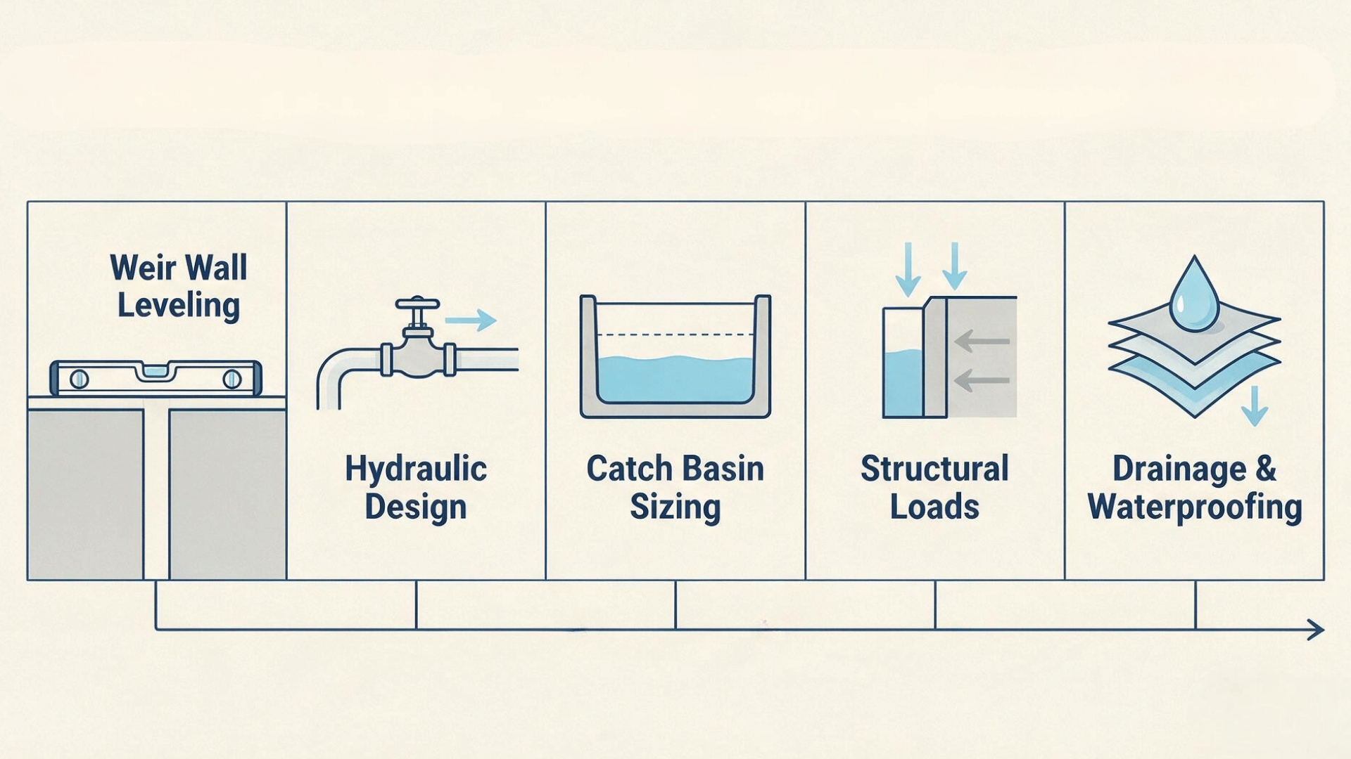 infinity pool engineering steps infographic